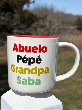 Abuelo Pepe Grandpa Saba Park Lane White Ceramic Mug